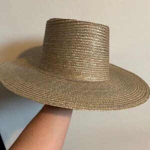 Janessa Leone Cameron Straw Hat Size Medium